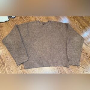 SKIMS KIM KARDASHIAN Women’s Brown Pullover Long Sleeve Sweater